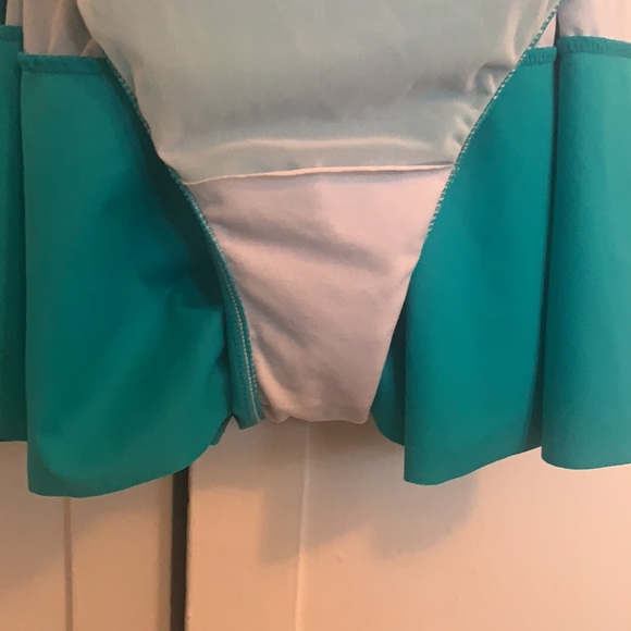 SWIM SOLUTIONS NO TUMMY / TUMMY CONTROL SWIMSUIT dress BATHING SUIT TURQUOISE - Picture 13 of 14